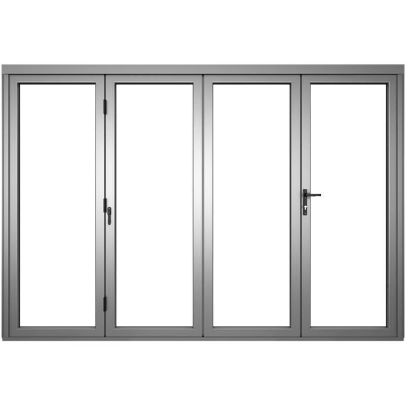 Z70 現代アルミニウム合金商業用ガラス Bi-Folding ドア
