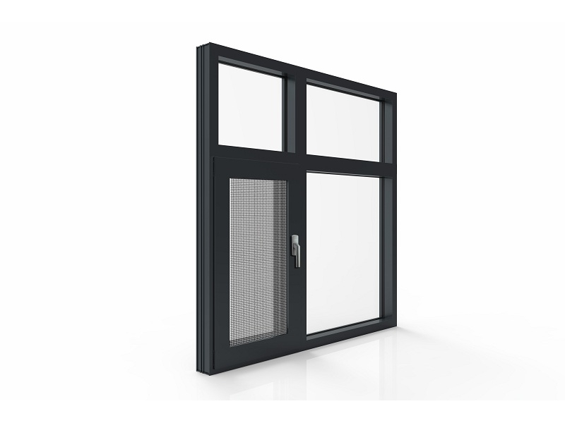 プロフェッショナル レベル Hw49 アルミ開き窓/スチール フライ スクリーン付きの窓
