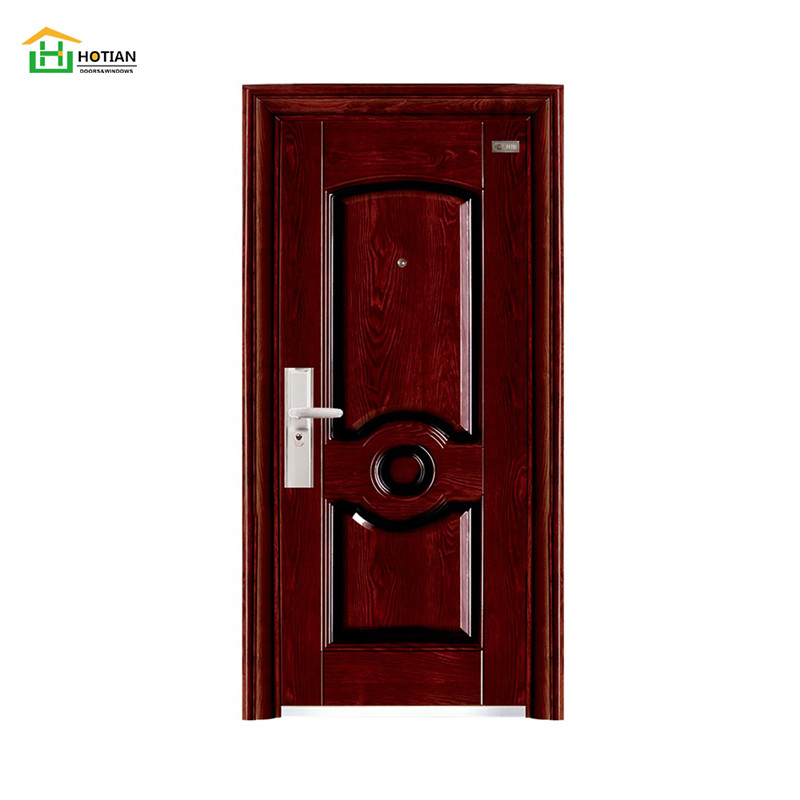 住宅のためのフレームの鋼鉄出入口が付いている現代様式の保証鋼鉄ドア
