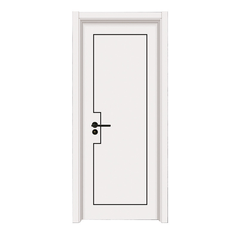 高品質の白い寝室のドアのデザイン自然色の木製インテリア ドア固体木製ドア
