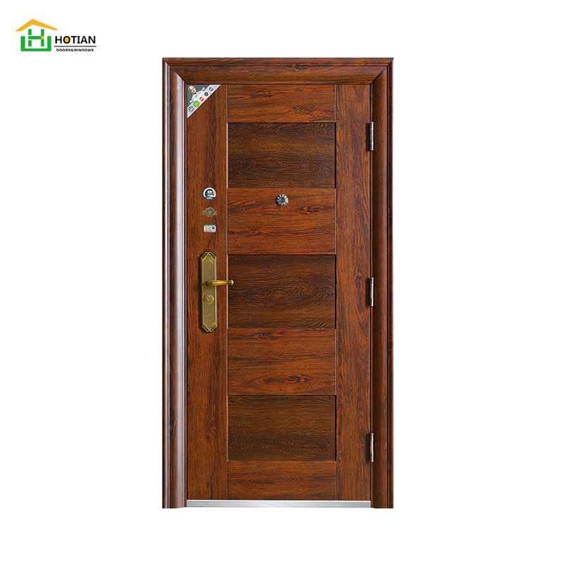 ハードウェア 50/70/90/100 mm の鋼鉄ステンレス製の入口のメイン ドアが付いている良質の鋼鉄保証ドア
