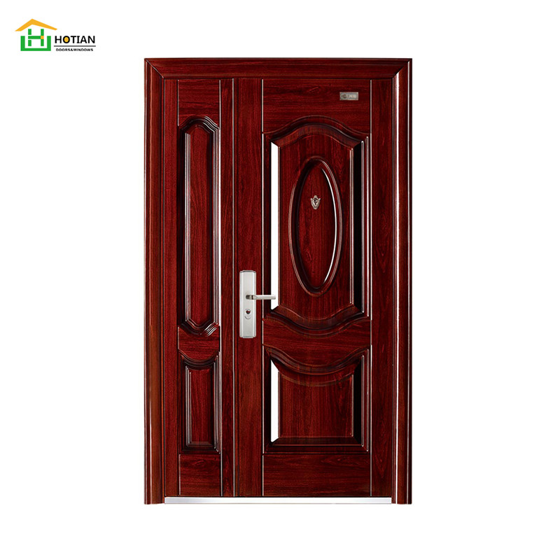 付属品が付いている新しい設計保証鋼鉄ドア側面ライトの住宅の入口のドアが付いている鉄の単一のドア
