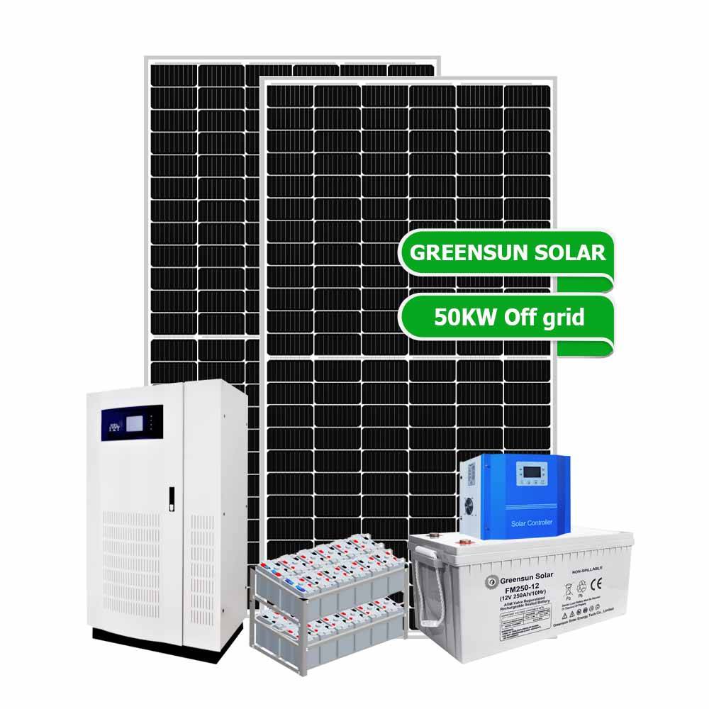 オフグリッド太陽光発電システム 40KW 50KW 60KW 70KW 80KW バッテリー エネルギー貯蔵太陽エネルギー システム リチウム電池付き
