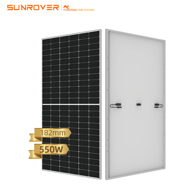 高性能単結晶ソーラー パネル 530w ソーラー パネル 540w 550w 555w ハーフ カット ソーラー パネル
