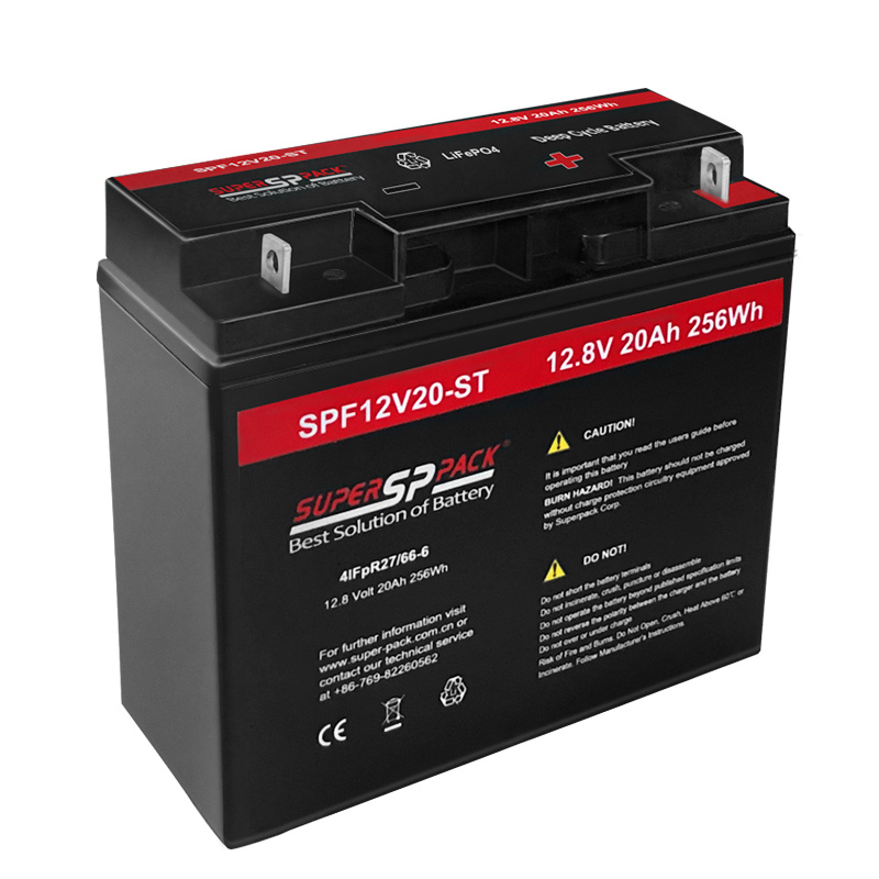 SPF12.8V 20Ah リン酸鉄リチウム (LiFePO4) 充電式リチウム電池
