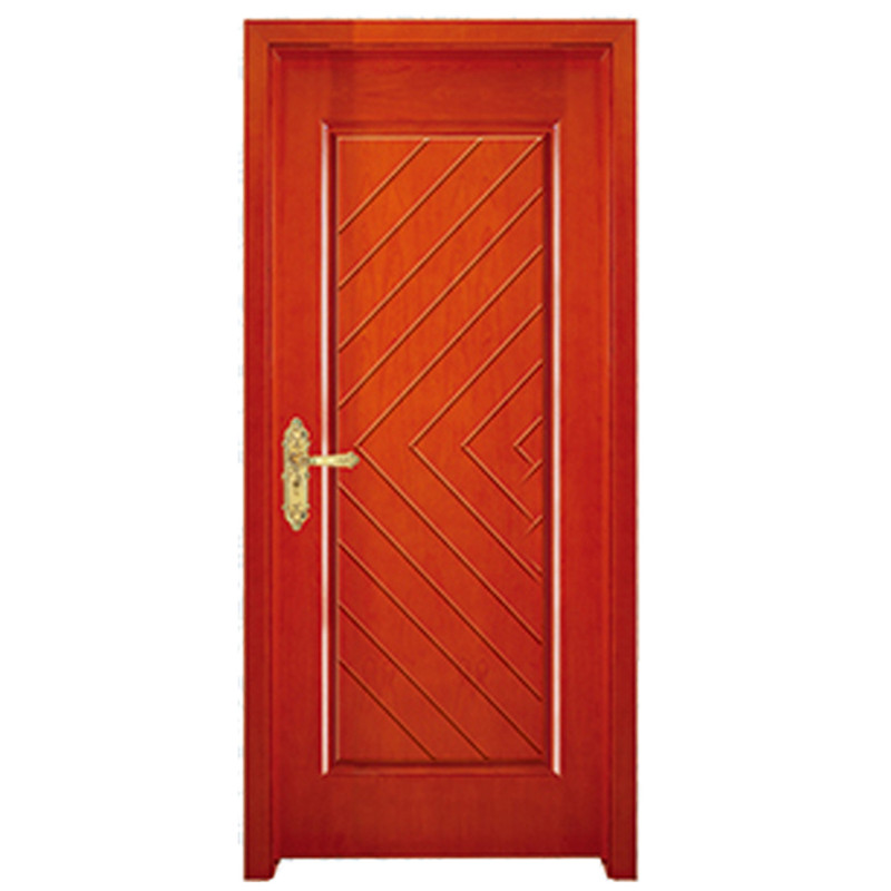 良質のインテリア木製ドアネイチャーチーク材メインドアベッドルーム防音MDFウッドドア