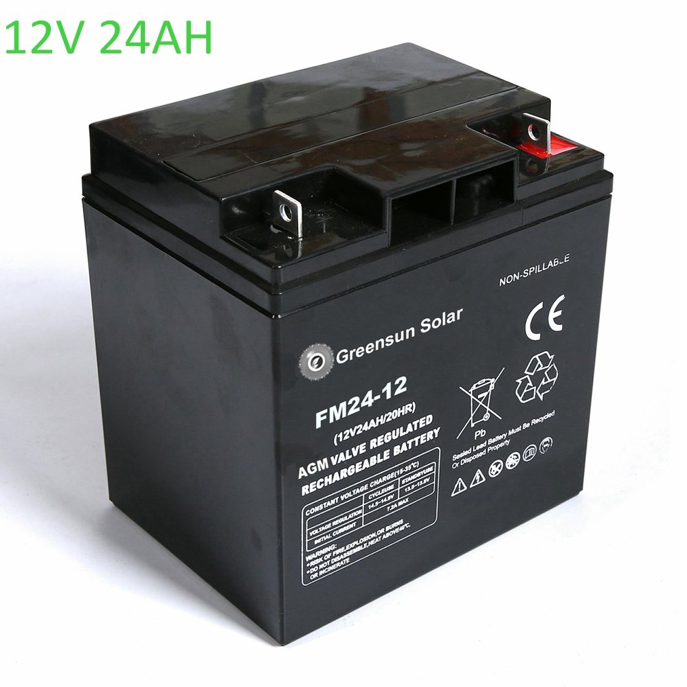 鉛蓄電池 12v 24ah ディープ サイクル バッテリー パック
