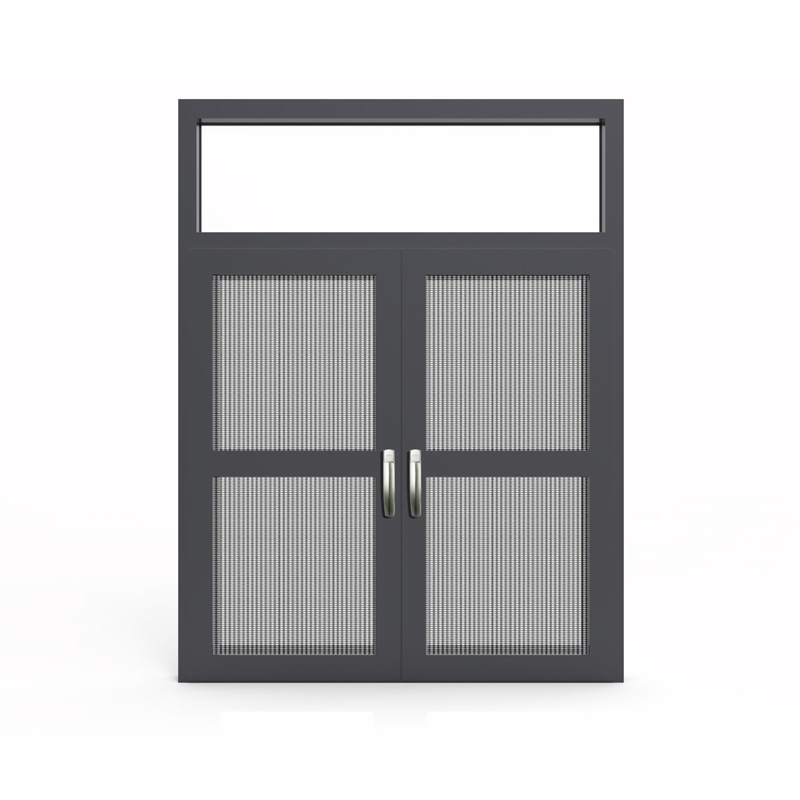 スチール フライ スクリーン (kpm100) を備えたプロフェッショナル レベルのヒンジ付きドア
