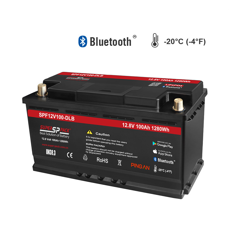 12V100AhLiFePO4低温充電とBluetooth