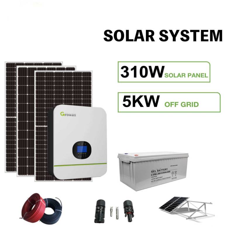 グリッド太陽光発電システムを離れた住宅用5KW
