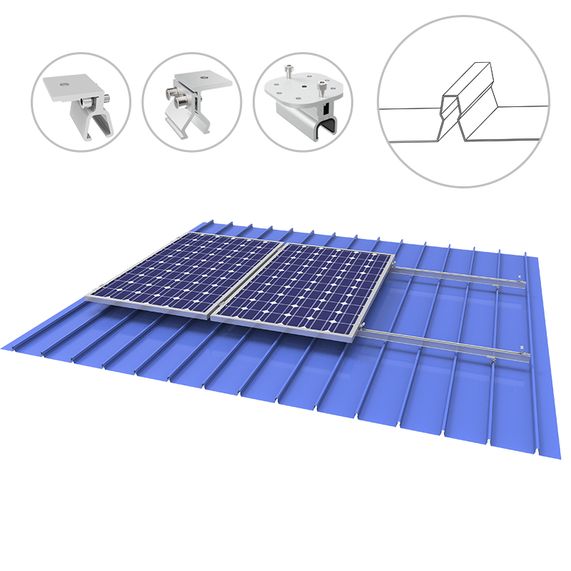 Klip-Lok メタル ルーフ ソーラー マウント ラック システム
