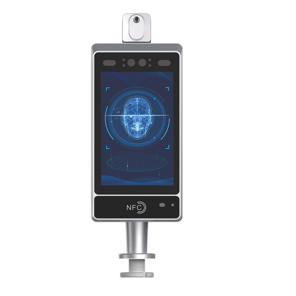 空港および税関ゲート 赤外線サーモグラフィ テスト Android 顔認識温度測定端末
