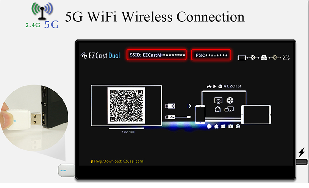 5G wifiワイヤレス16インチタッチスクリーンポータブルモニター