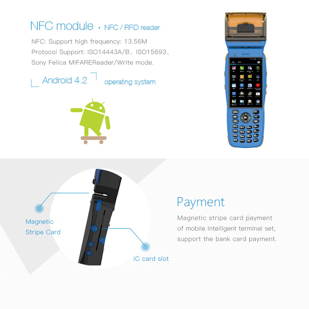 3G ハンドヘルド nfc android デバイス