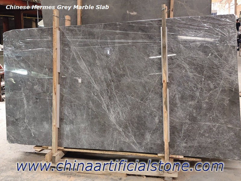 白い静脈の大理石の平板が付いている中国の灰色
