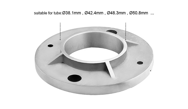 ステンレス鋼の手すり手すりフランジ