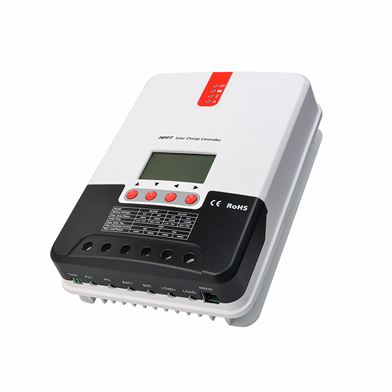 10-60A MPPT ソーラー充電放電コントローラー 12-48V 自動リアルタイム監視電圧
