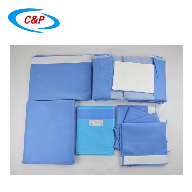 CE ISO13485認定の使い捨て不織布一般外科用ドレープパック
