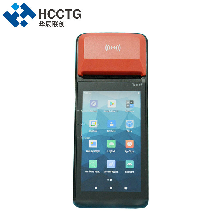 Mifare カード NFC ISO14443 Android 11 サーマル プリンター R330P 付きスマート POS ターミナル

