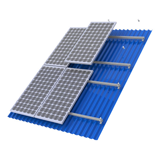 金属屋根ソーラーパネル取付構造システム
