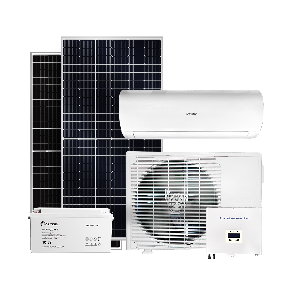 オフグリッド DC 太陽エネルギー駆動の家庭用空調ユニット 冷却システム
