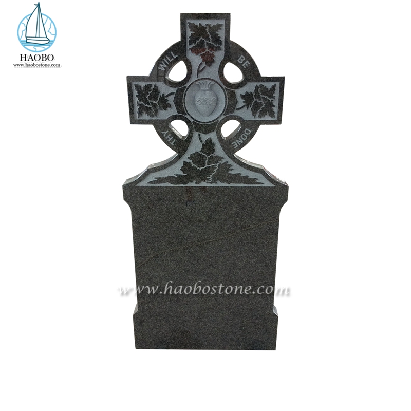 G654 花崗岩ケルト十字彫刻葬儀の墓石
