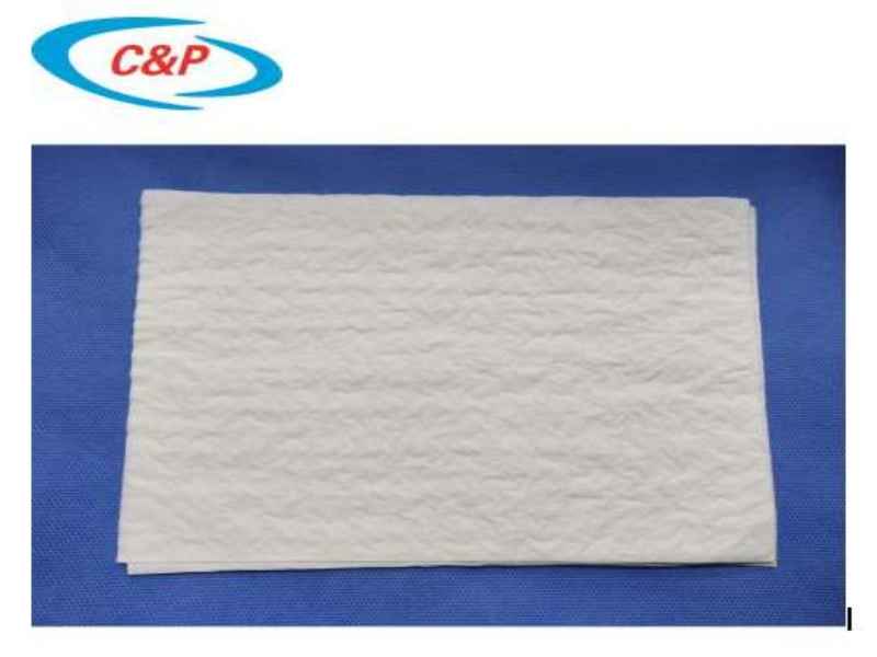 セリウム ISO 13485 証明書高品質 30*40 cm 医療用使い捨て白ハンド タオル ペーパー
