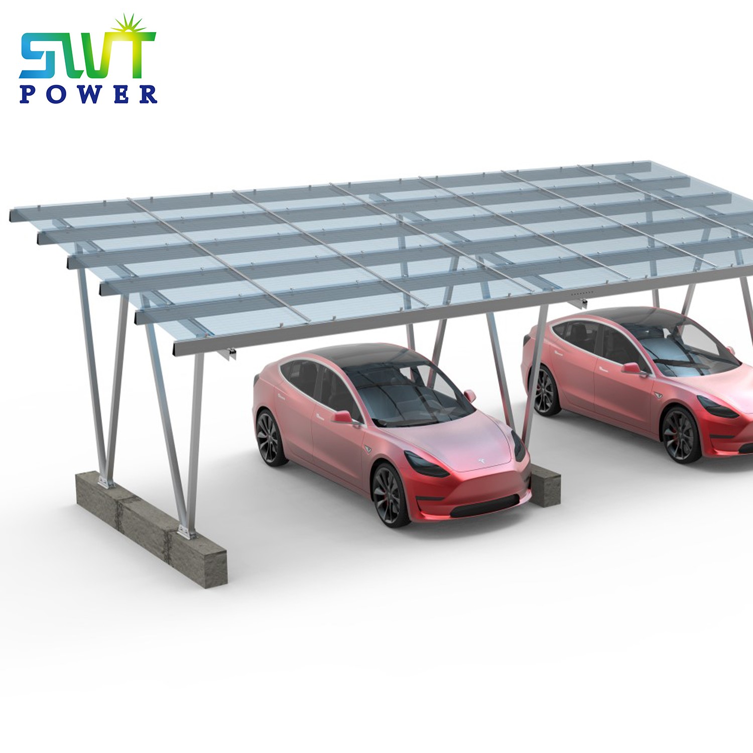 PV の土台システム EV の充満場所のための太陽 Carport の土台システム 太陽 PV の充満
