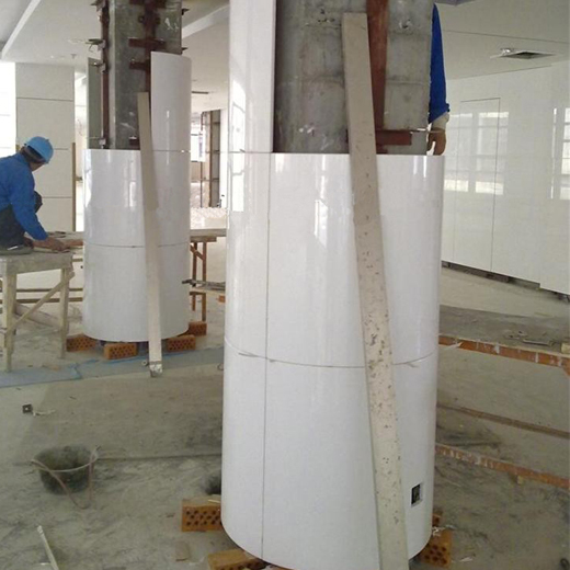 柱のクラッディング タイルの中国の製造者のためのアーチの設計 Nanoglass 材料
