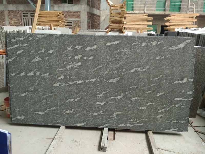 雪の灰色の花崗岩のスラブ customized サイズの灰色の花崗岩
