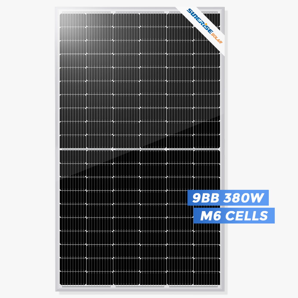 9BB PERC 単結晶ハーフ セル 380 ワット ソーラー パネルの価格
