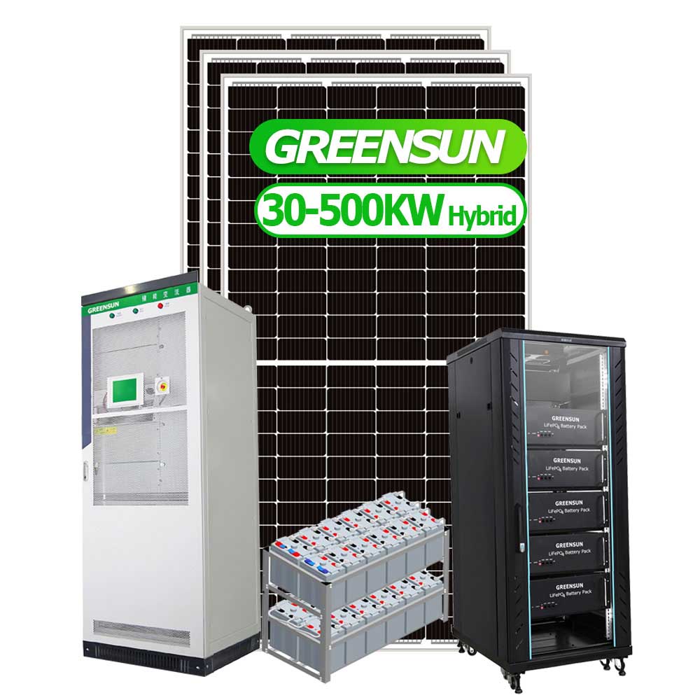 マイクログリッド バッテリ ストレージ 太陽エネルギー システム 100KW 150KW 200AK 300KW 500KW 600KW オン オフ ハイブリッド太陽光発電ソリューション
