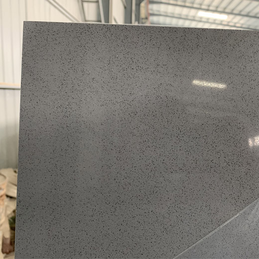 細かい穀物の灰色の水晶平板の水晶台所カウンタートップの色は平板を設計しました
