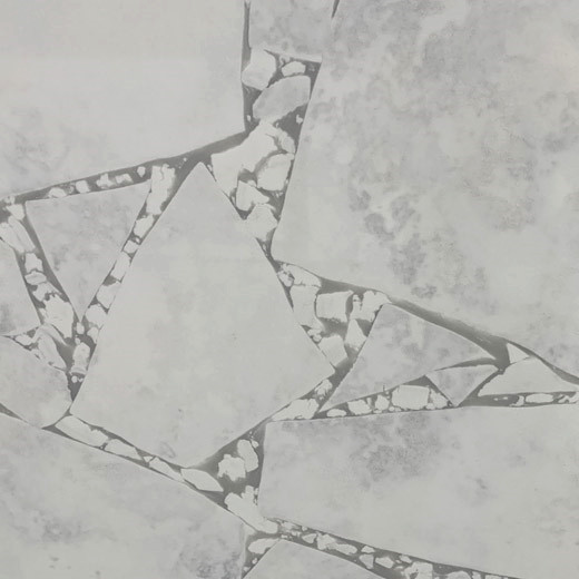 大理石の上の色の灰色の水晶カウンター トップの人は中国で製造された石造りの平板を作りました
