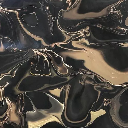 黒い森の神秘的なイメージ ブラック オニキス スラブ エンジニア リング ストーン 半透明のオニキス
