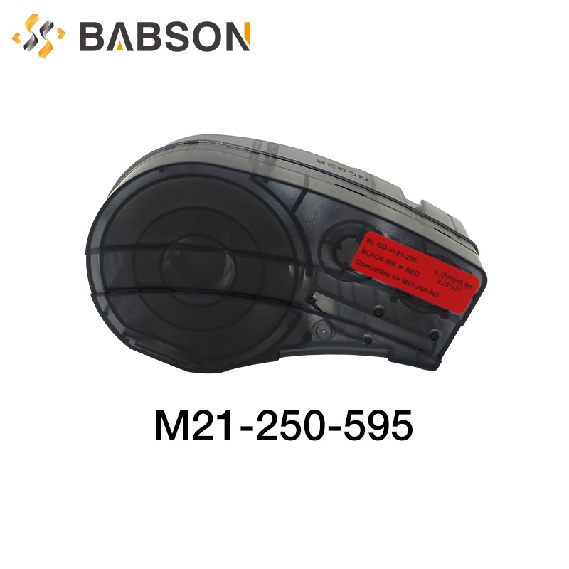 互換性のある M21-250-595-YL Brady ビニール ラベル テープ用 Black On Yellow Brady LAB ラベル プリンター テープ用
