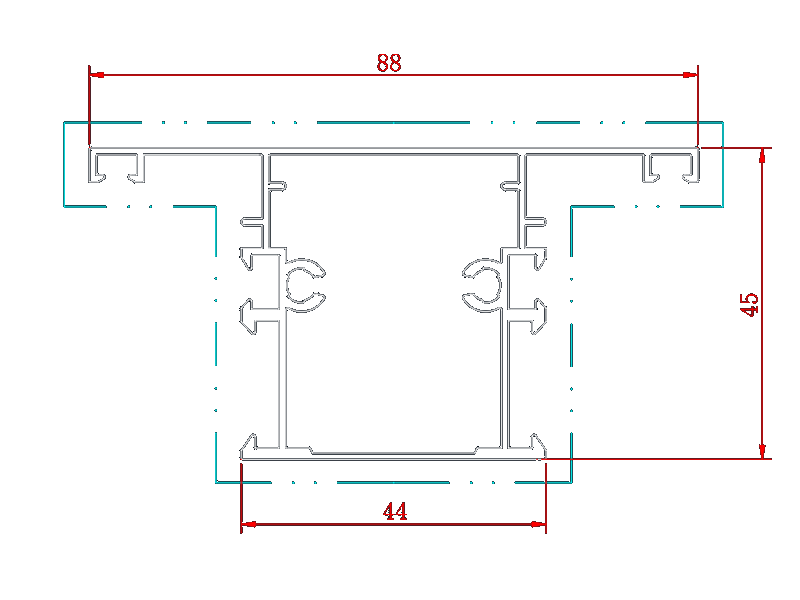 アルミニウム窓のドア セクション放出チャネルの形セクション プロフィール
