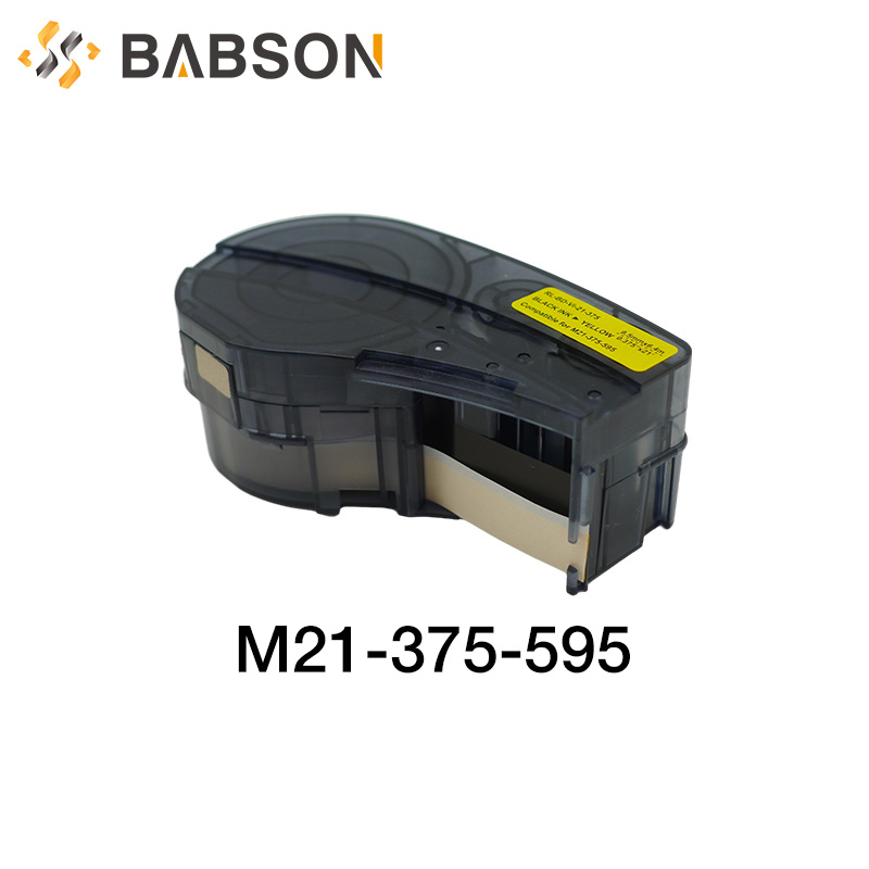 互換性のある M21-375-595-YL Brady ビニール ラベル テープ用 Black On Yellow Brady LAB ラベル プリンター テープ用
