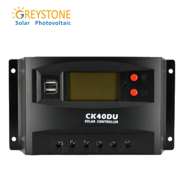 Greystone 12V/24V 自動 PWM ソーラー コントローラー
