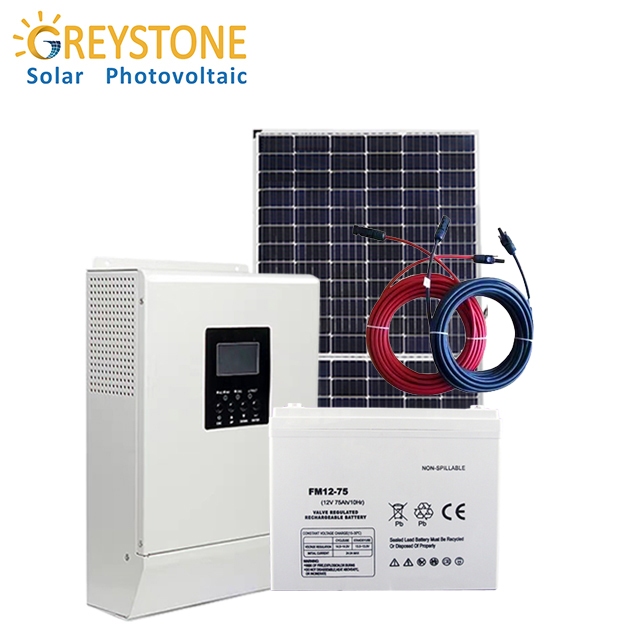 Greystone 人気の 15kw 太陽エネルギー ハイブリッド システム、バッテリー充電器付き
