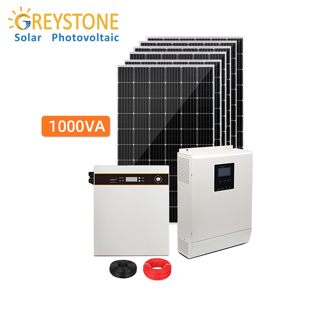 1KVA オフグリッド ソーラー システム 小規模家庭用
