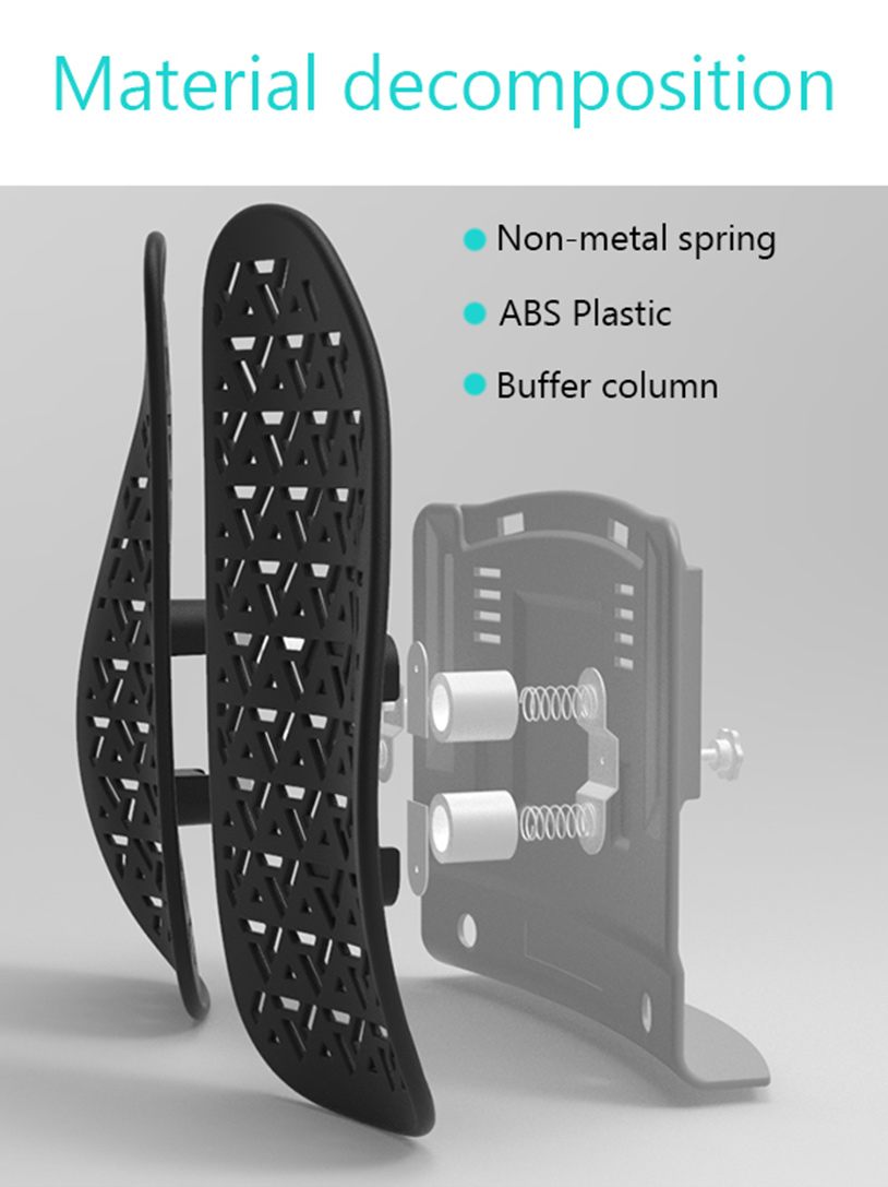 ABS プラスチック素材の背もたれ